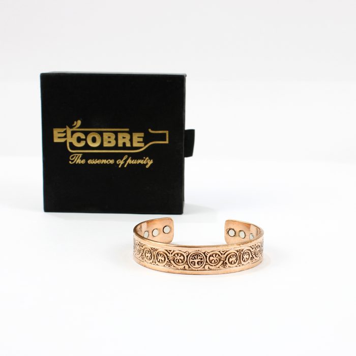 Pure Copper Magnet Bracelet With Gift Box (Design 13)