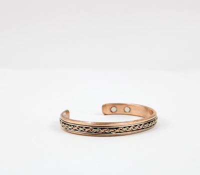 Pure Copper Magnet Bracelet With Gift Box (Design 3)