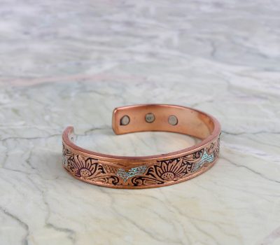 Pure Copper Magnet Bracelet With Gift Box (Design 7)