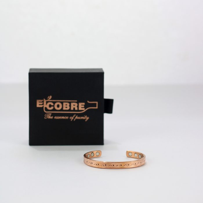 Pure Copper Magnet Bracelet With Gift Box (Design 8)