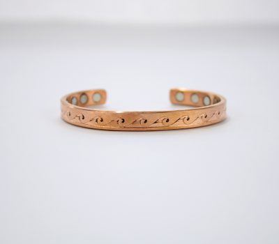 Pure Copper Magnet Bracelet With Gift Box (Design 8)