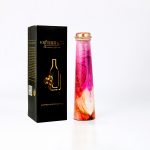 El’Cobre Limited Edition Printed Tower Copper Bottle – 850ML (Red Marble)