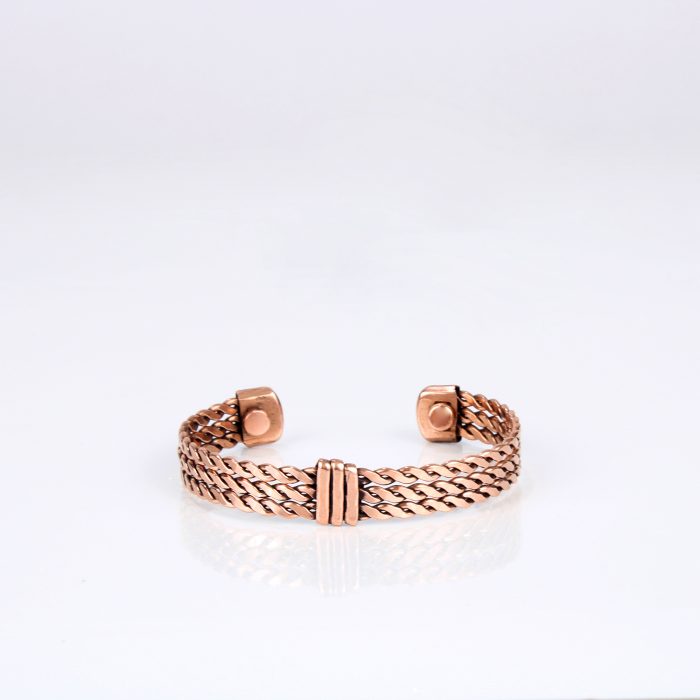 Pure Copper Magnet Light Weight Bracelet Gift Box (Design 23)