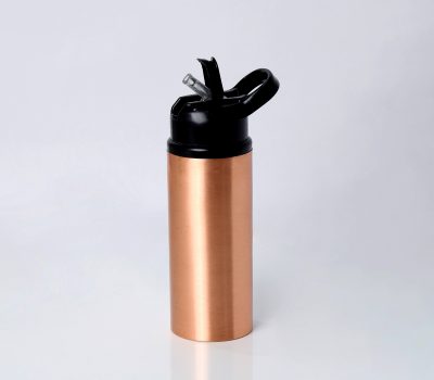 El'Cobre Premium Plain Matt Sipper Copper Bottle - 500 ML