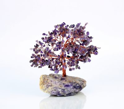 Amethyst Crystal Tree - 500 Beads & Cluster Base