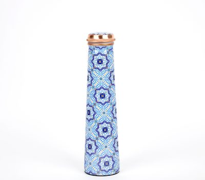 El'Cobre Limited Edition Printed Tower Copper Bottle (Azulejo)