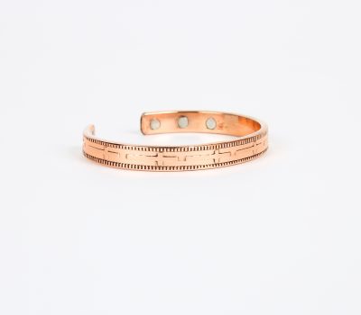 Pure Copper Magnet Bracelet With Gift Box (Design 30)