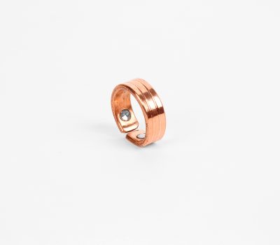 Pure Copper Ring with Magnet (Design 2)