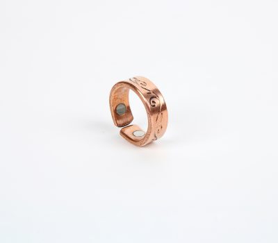 Pure Copper Ring with Magnet (Design 3)