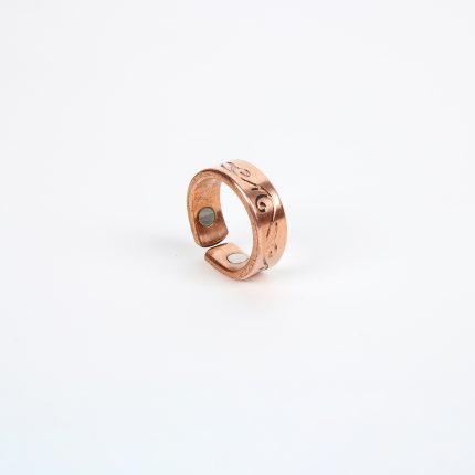 Pure Copper Ring with Magnet (Design 3)