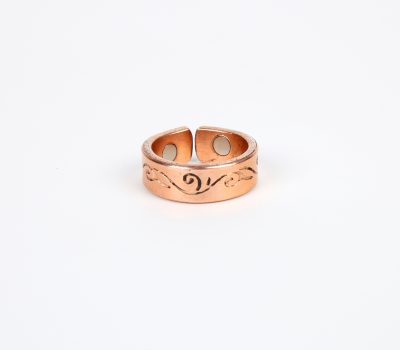 Pure Copper Ring with Magnet (Design 3)