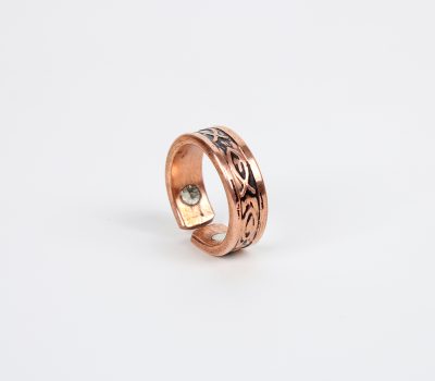 Pure Copper Ring with Magnet (Design 5)