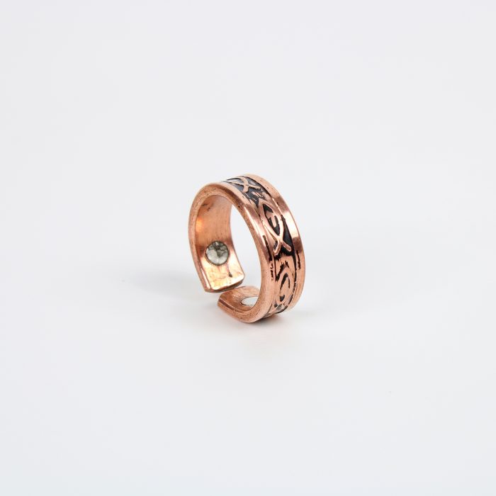 Pure Copper Ring with Magnet (Design 5)
