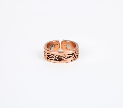 Pure Copper Ring with Magnet (Design 5)