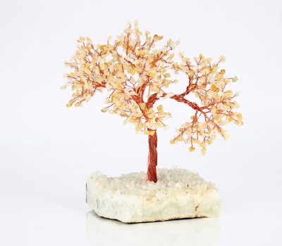 Citrine Crystal Tree - 500 Beads & Cluster Base