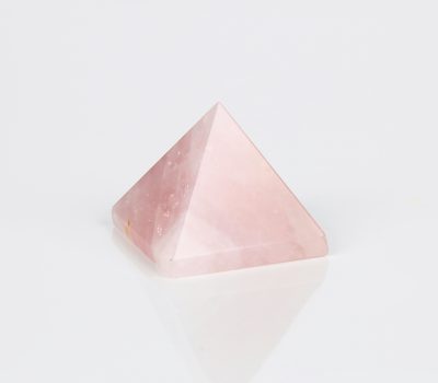 Rose Quartz Crystal Pyramid