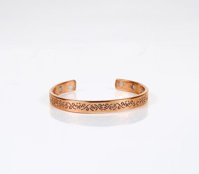 Pure Copper Magnet Bracelet With Gift Box (Design 35)