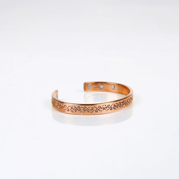 Pure Copper Magnet Bracelet With Gift Box (Design 35)