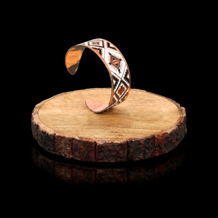 Pure Copper Magnet Bracelet With Gift Bag (Design 38)