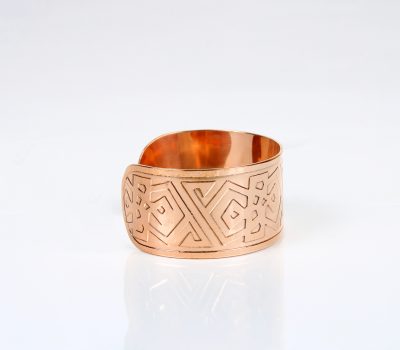 Pure Copper Light Weight Bracelet With Gift Box (Design 40)