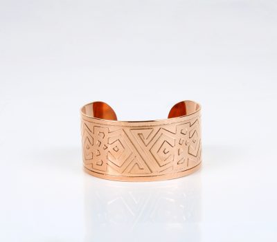 Pure Copper Light Weight Bracelet With Gift Box (Design 40)