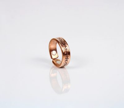 Pure Copper Ring with Magnet (Design 6)