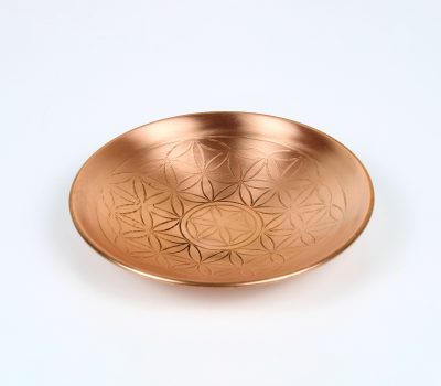 Pure Copper Flower of Life Plate - 6 Inches Diameter