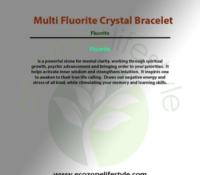 Multi Fluorite Crystal Bracelet copy