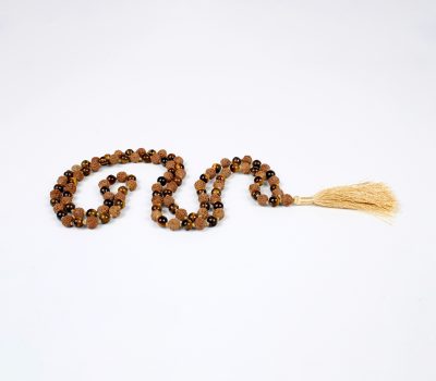 Rudraksha and Tiger Eye Mala