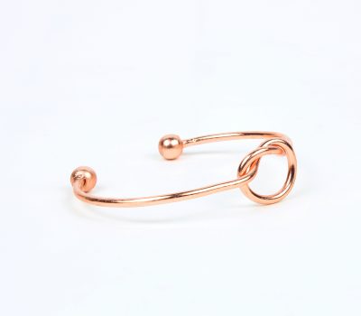 Pure Copper Light Weight Bracelet With Gift Bag (Design 45)