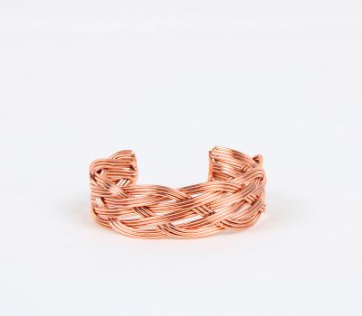 Pure Copper Light Weight Bracelet With Gift Bag (Design 46)