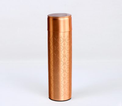 El'Cobre Premium Slim Etching Copper Water Bottle - 500ML