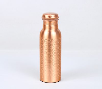 El'Cobre Premium Etching Copper Water Bottle - 700ML  