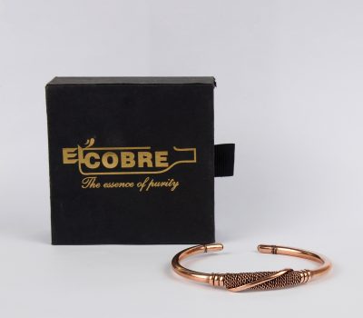 Pure Copper Magnet Bracelet With Gift Box (Design 49)