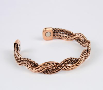 Pure Copper Magnet Bracelet With Gift Box (Design 50)