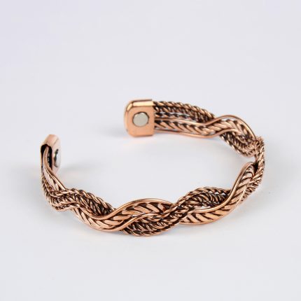 Pure Copper Magnet Bracelet With Gift Box (Design 50)