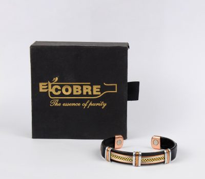 Pure Copper Magnet Bracelet With Gift Box (Design 54)
