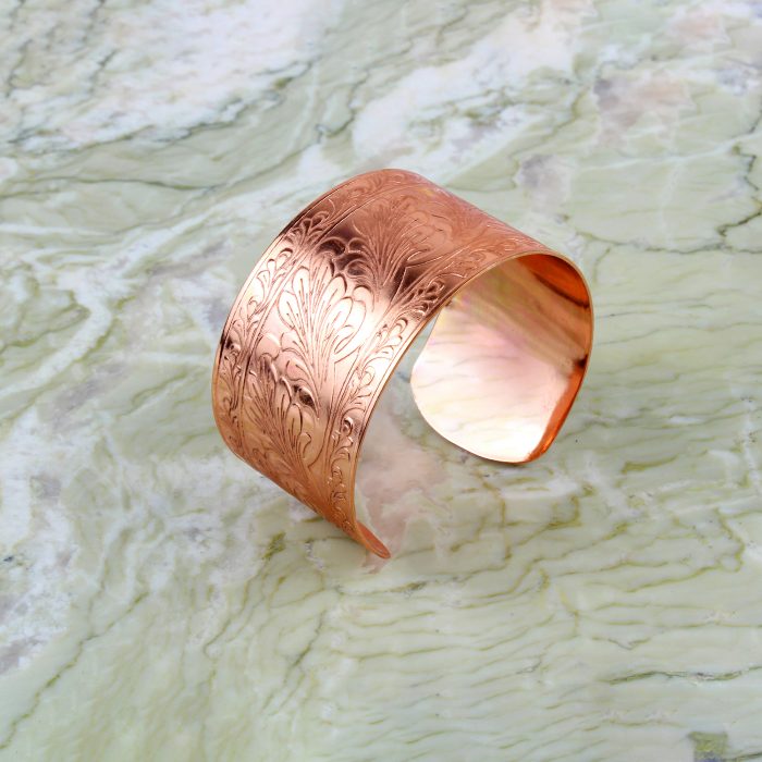 Pure Copper Magnet Bracelet With Gift Bag (Design 58)