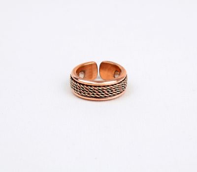 Pure Copper Ring with Magnet (Design 12)