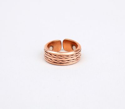 Pure Copper Ring with Magnet (Design 13)