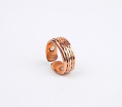 Pure Copper Ring with Magnet (Design 13)