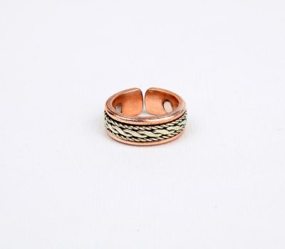 Pure Copper Ring with Magnet (Design 14)