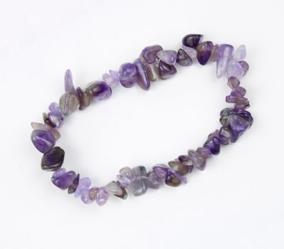 Amethyst Crystal Chip Bracelet