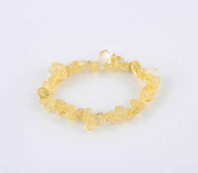 Citrine Crystal Chip Bracelet