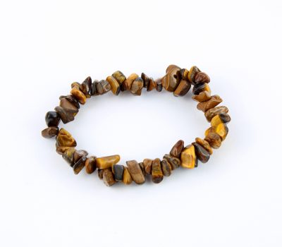 Tiger Eye Crystal Chip Bracelet