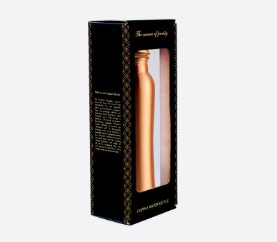 El'Cobre Premium Curve Plain Matt Copper Bottle 1L