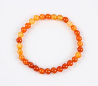 Carnelian Crystal Bracelet 6mm