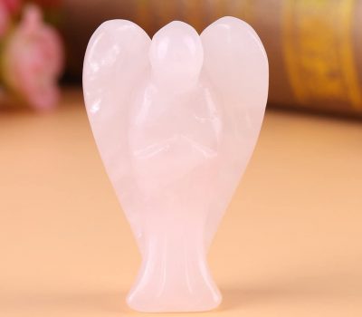Rose Quartz Crystal Guardian Angel