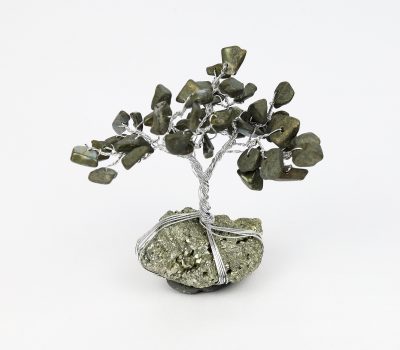 Mini Pyrite Tree with Pyrite Cluster