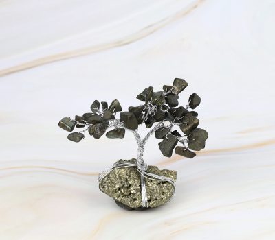 Mini Pyrite Tree with Pyrite Cluster